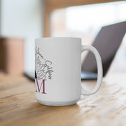 White Ceramic Mug for Mom 15oz