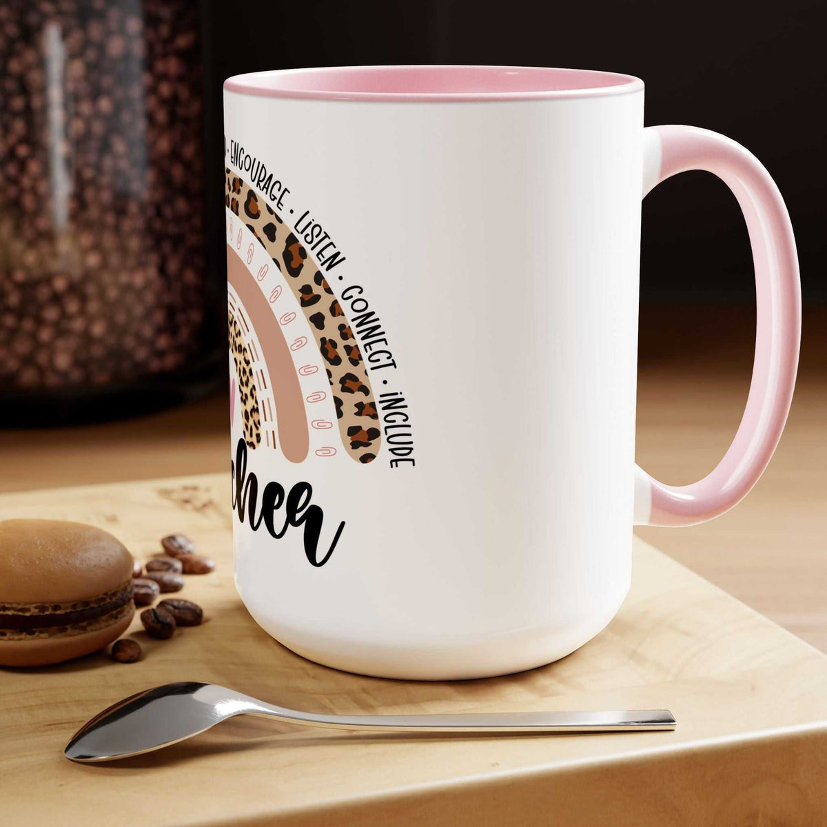Teacher Two-Tone Coffee Mugs, 15oz