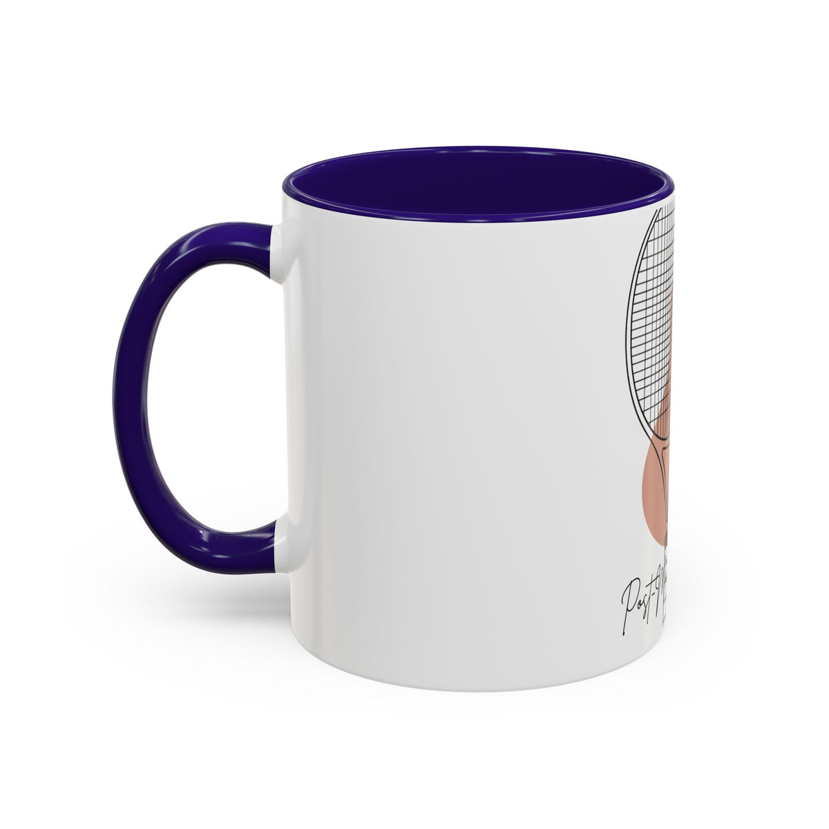 Tennis Racket Coffee Mug – 'Post-Match Hydration' Minimalist Tennis Gift (11oz/15oz)