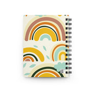 Boho Rainbow Spiral Journal for Creative Minds, Inspirational Notebook, Gift for Writers, Art Journal, Eco-Friendly Diary