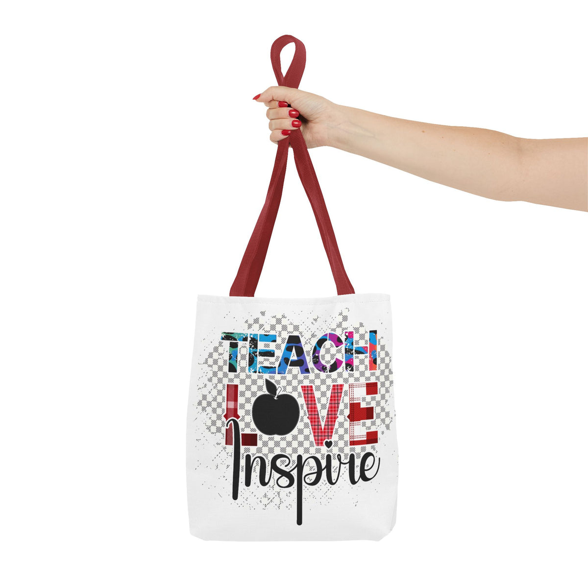 Teach Love Inspire Tote Bag — Teacher Appreciation Classroom Gift