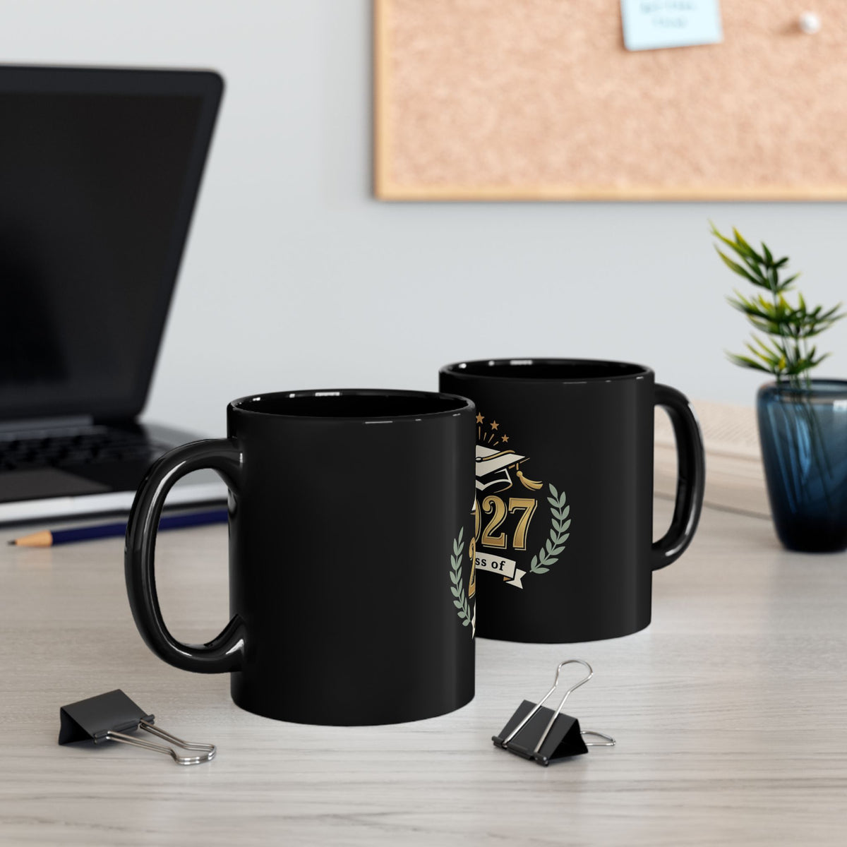 Class of 2027 Graduation Mug — Black 11oz/15oz Coffee Cup