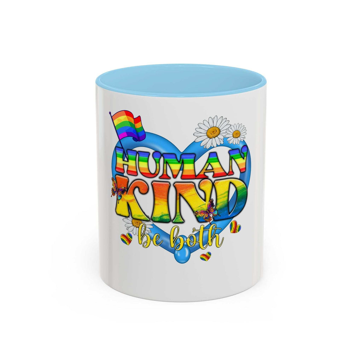 Human-Kind Be Both Accent Coffee Mug, 11oz