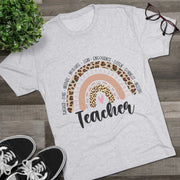 Leopard Print Teacher Tee, Inspirational Teacher Shirt, Gift for Educators, Back to School Outfit, Classroom Apparel, Unisex Shirt