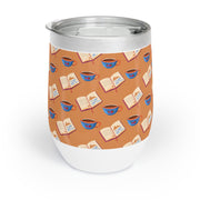 Cozy Wine Tumbler with Reading Theme | Perfect for Relaxation, Gifts for Book Lovers, Home Barware, Coffee & Wine Lovers