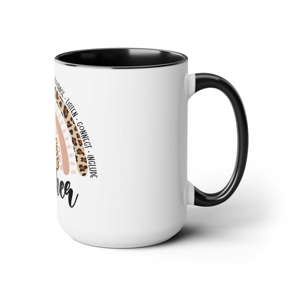 Teacher Two-Tone Coffee Mugs, 15oz