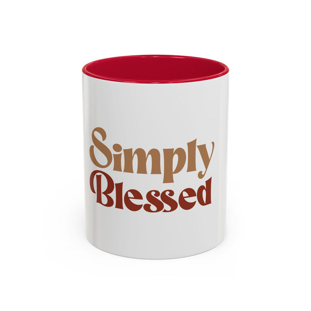 Simply Blessed Colorful Coffee Mug - 11oz & 15oz
