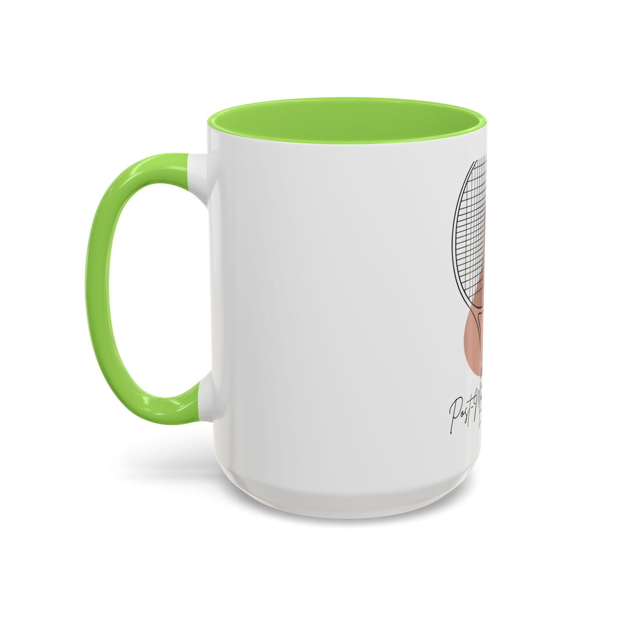 Tennis Racket Coffee Mug – 'Post-Match Hydration' Minimalist Tennis Gift (11oz/15oz)