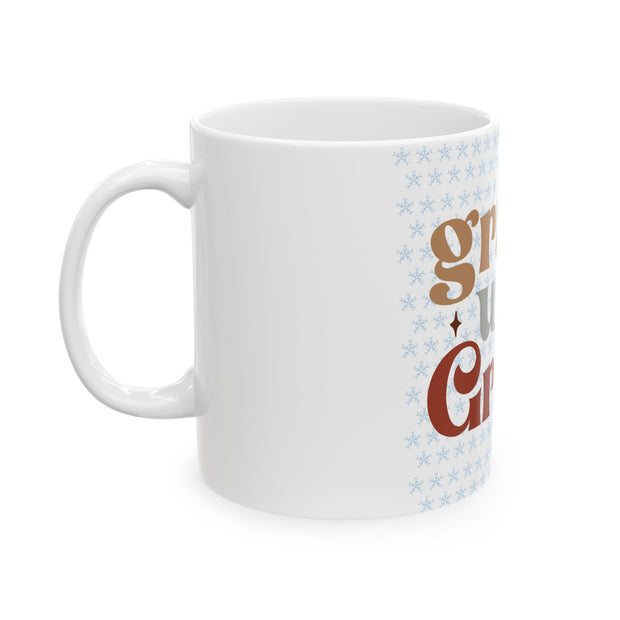 Grace Upon Grace Ceramic Mug - Perfect Gift for Winter & Holiday Celebrations