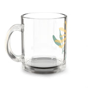 Floral Design 10oz Glass Mug - Perfect Gift for Nature Lovers