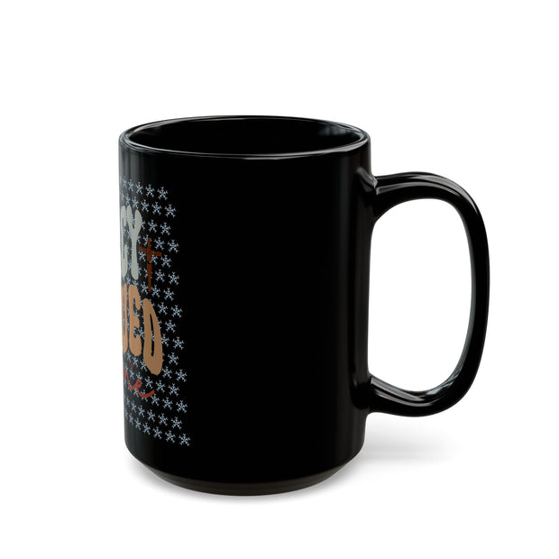 Inspirational Black Mug - "His Mercy Rescued Me" - Holiday Gift