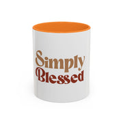 Simply Blessed Colorful Coffee Mug - 11oz & 15oz