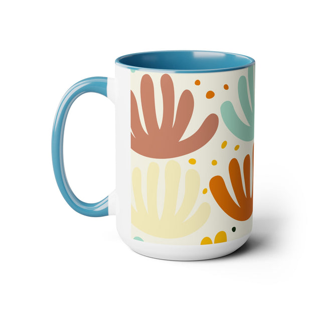 Two-Tone Coffee Mugs, 15oz