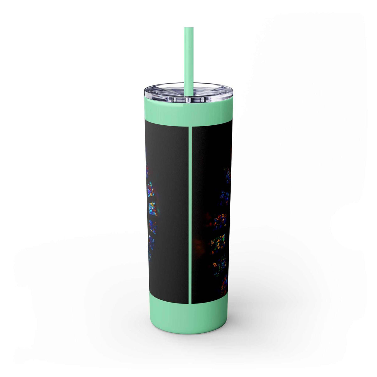 The Maars personalized skinny tumbler with straw