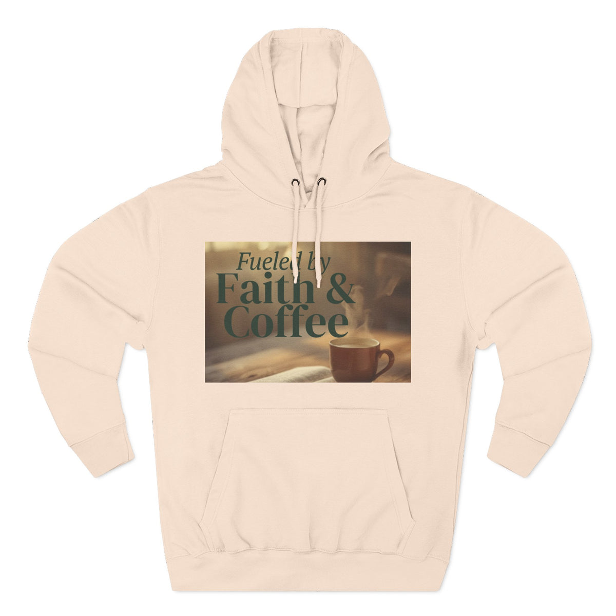 Faith & Coffee Hoodie — "Fueled by Faith & Coffee" Inspirational Pullover