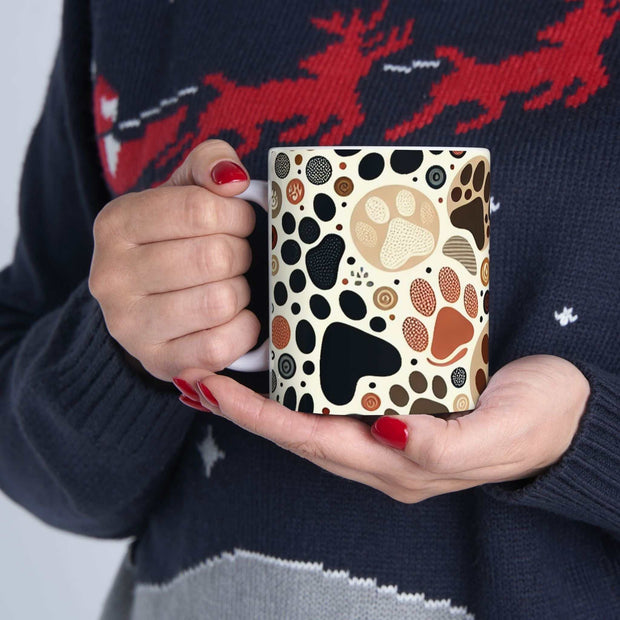 Paw Print Ceramic Mug