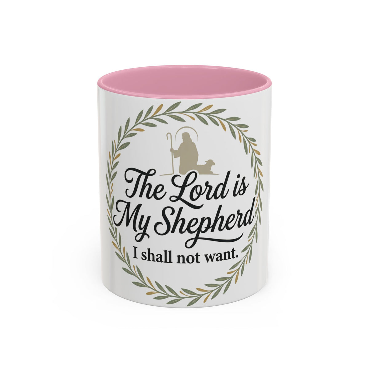 Christian Mug — "The Lord Is My Shepherd, I Shall Not Want" Inspirational Coffee Cup