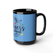 Throwing Kindness Black Mug 15oz