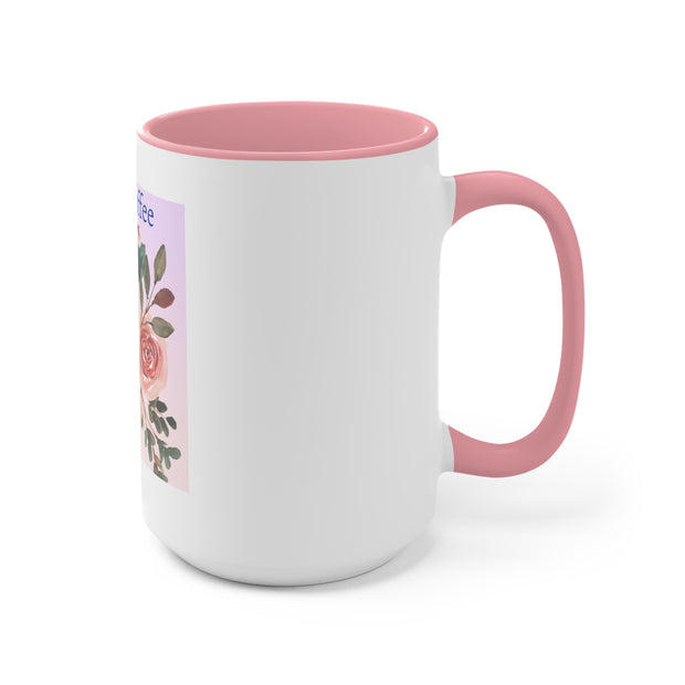 Take a Coffee Floral Accent Mugs