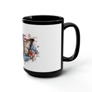 Butterfly Black Mug 15oz