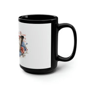 Butterfly Black Mug 15oz