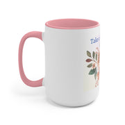 Take a Coffee Floral Accent Mugs