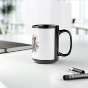 Butterfly Black Mug 15oz