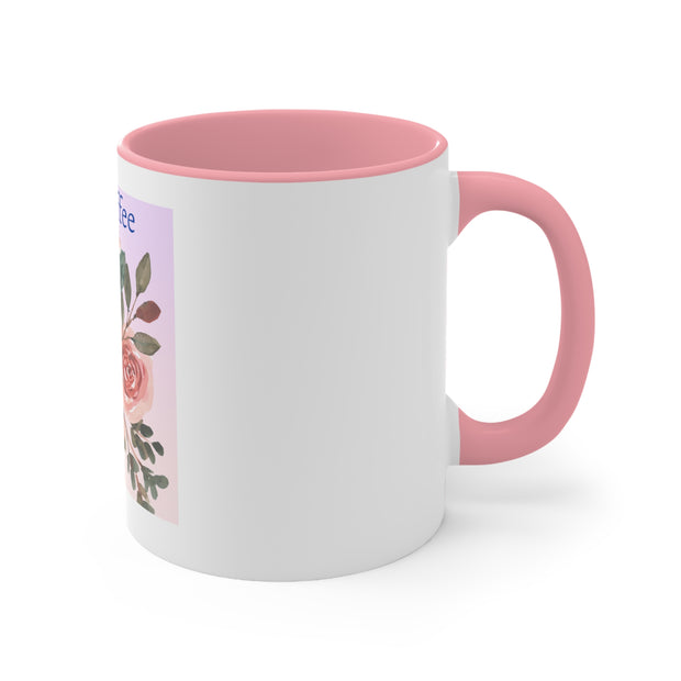 Take a Coffee Floral Accent Mugs