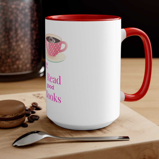 Good Coffee-Good Book Accent Mugs