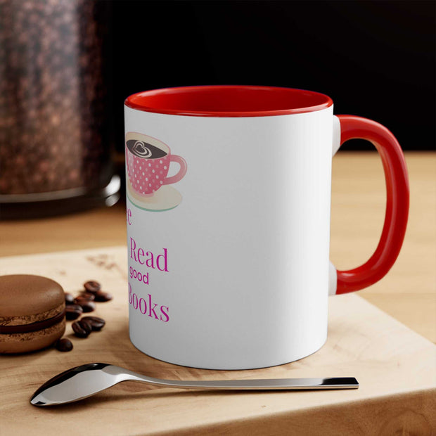 Good Coffee-Good Book Accent Mugs