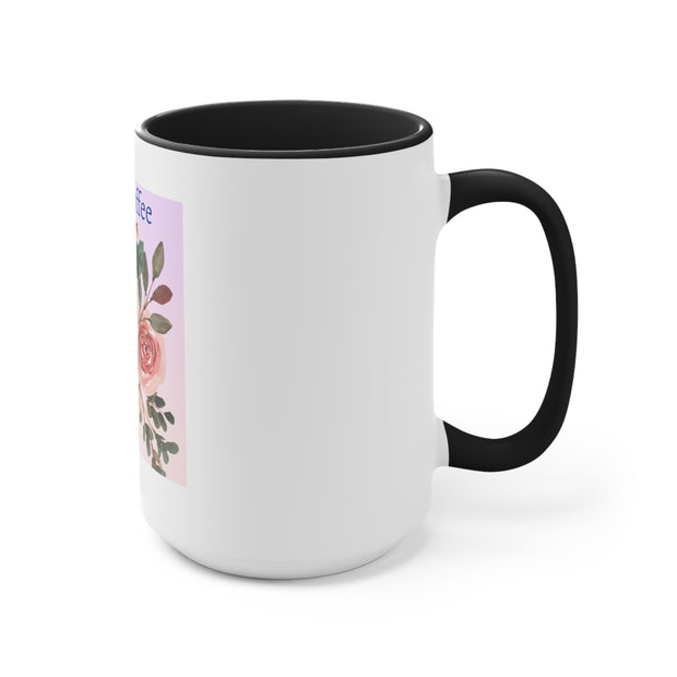 Take a Coffee Floral Accent Mugs