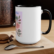 Take a Coffee Floral Accent Mugs