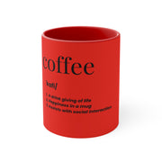 Dictionary Definition Accent Mugs