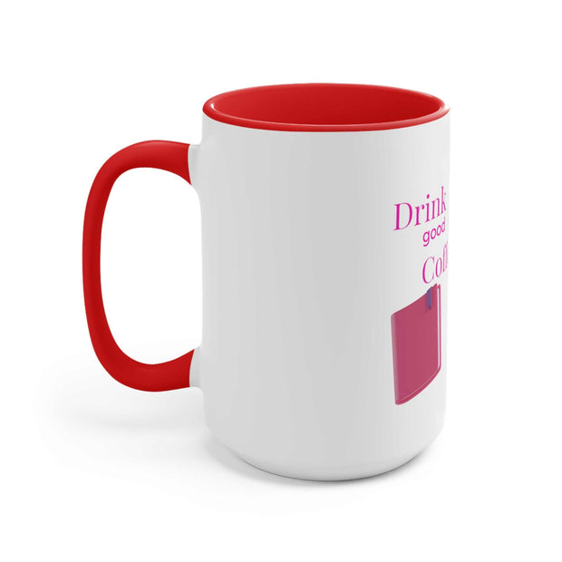 Good Coffee-Good Book Accent Mugs