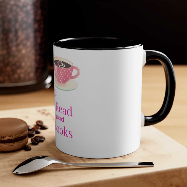 Good Coffee-Good Book Accent Mugs