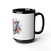 Butterfly Black Mug 15oz