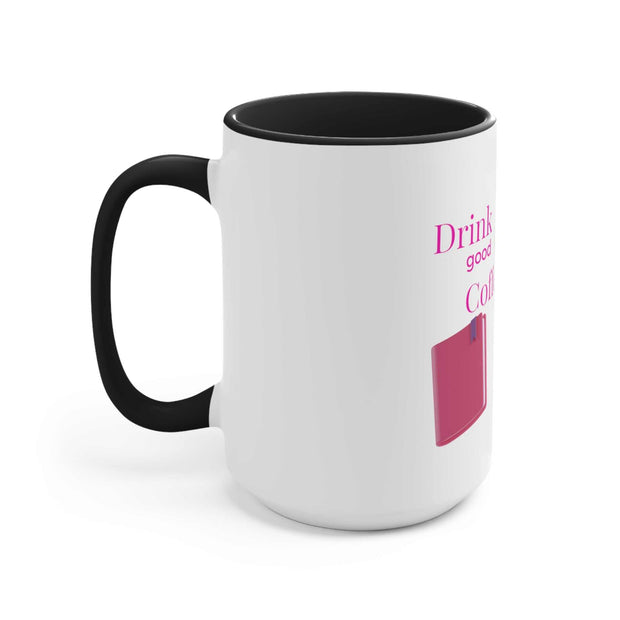 Good Coffee-Good Book Accent Mugs