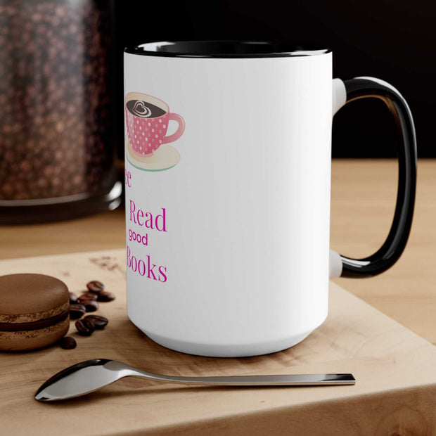 Good Coffee-Good Book Accent Mugs
