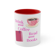 Good Coffee-Good Book Accent Mugs
