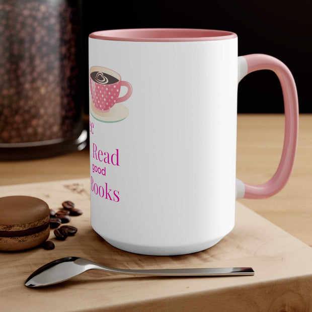 Good Coffee-Good Book Accent Mugs