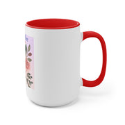 Take a Coffee Floral Accent Mugs