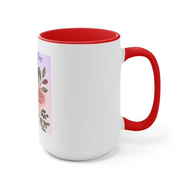 Take a Coffee Floral Accent Mugs