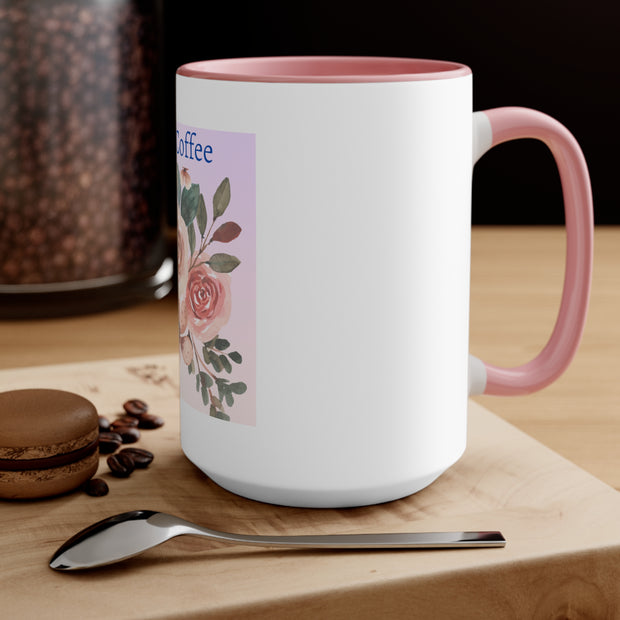 Take a Coffee Floral Accent Mugs