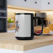 Butterfly Black Mug 15oz