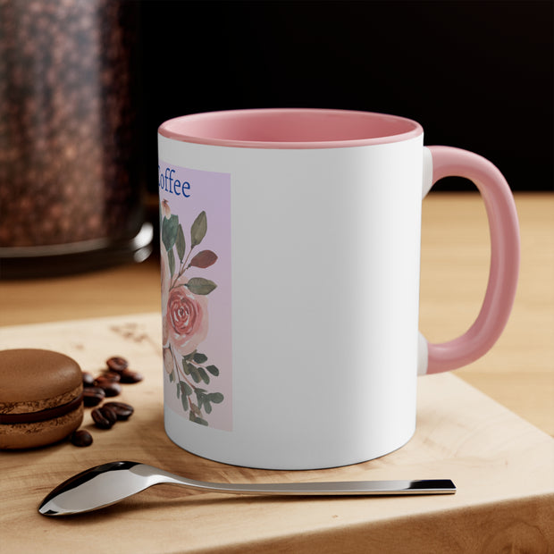 Take a Coffee Floral Accent Mugs