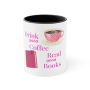 Good Coffee-Good Book Accent Mugs
