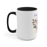 Take a Coffee Floral Accent Mugs